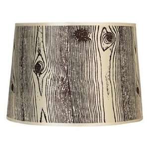  Lights Up Faux Bois Light Lamp Shade 14x16x11 (Spider 