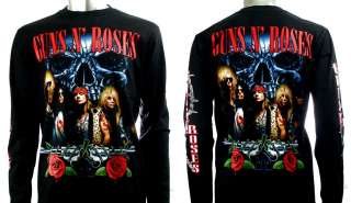 Slash Gun n Roses Rock Guitar Long Sleeve T shirt Sz XL  