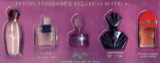 DELUXE FRAGRANCE COLLECTION FOR WOMEN 5 PARFUMS BOTTLES  