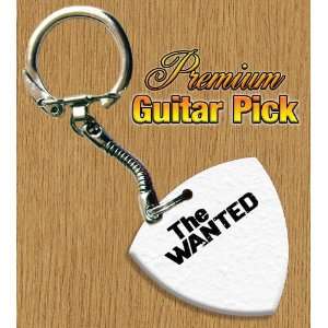  Wanted (Band) Keyring Bass Guitar Pick Both Sides Printed 