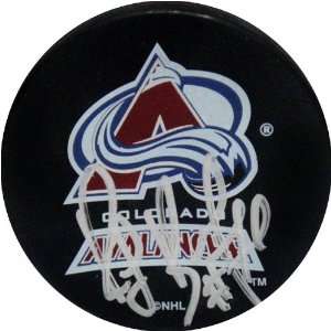 Autographed Ray Bourque Hockey Puck   Avalanche  Sports 