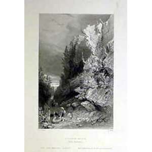  Bartlett 1839 Engraving of Pulpit Rock