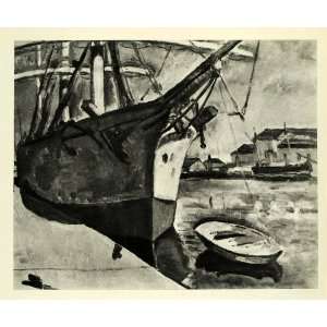  1956 Print Georges Braque French Modern Art Ships Boats 