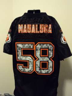 Reebok NFL Cincinnati Bengals Rey Maualuga Ltd.Ed. Sewn Youth Jersey 