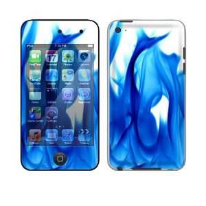  Apple iPod Touch 4th Gen Skin Decal Sticker   Blue Flame 