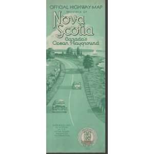  Official Highway Map Province of Nova Scotia Canadas 