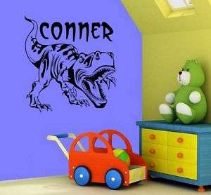 Monogram Stickers on Personalized T Rex Dinosaur Wall Decal Sticker 23x21