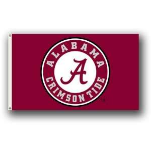  NCAA Alabama Crimson Tide Circle A Logo 3 by 5 Foot Flag 