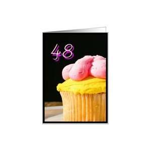  Happy 48th Birthday muffin Card Toys & Games