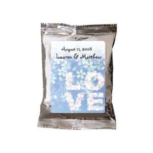 Baby Keepsake: Spring Love Theme Personalized Iced Cappuccino Favors 