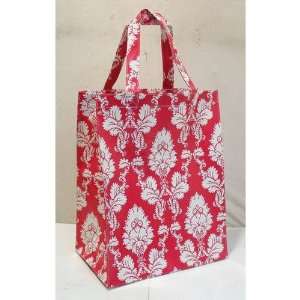  REUSABLE TOTE EMMA RED/WH SHOP