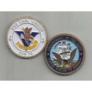  US Navy USS Carl Vinson CVN 70 Challenge Coin Everything 