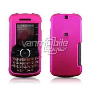  VMG Motorola Clutch i465   Hot Pink Hard 2 Pc Rubberized 