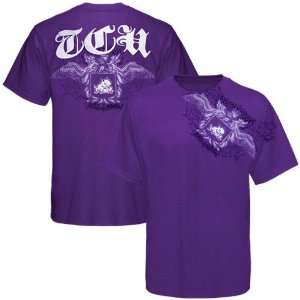  MY U Texas Christian Horned Frogs (TCU) Purple Monarch T 