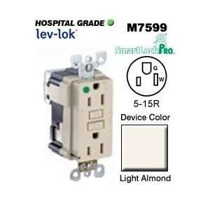 Leviton M7599 HGT 5 15R Lev Lok SmartLockPRO GFCI Receptacle Hospital 
