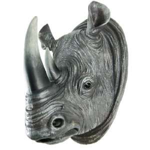  Rhinoceros Head Wall Mount Statue Mini Bust Rhino: Home 