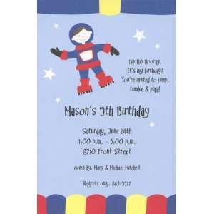  Moonwalk, Custom Personalized Boy Birthday Invitation, by 
