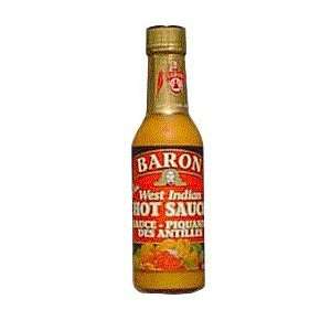 Baron West Indian Hot Sauce   14 floz Grocery & Gourmet Food