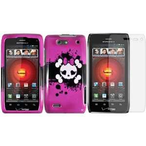  Pink Skull Hard Case Cover+LCD Screen Protector for 
