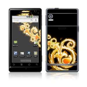 Motorola Droid Skin Decal Sticker   Abstract Gold 
