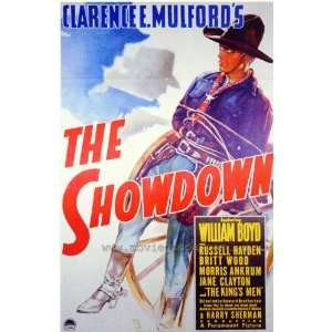  The Showdown Poster 27x40 William Boyd Russell Hayden 