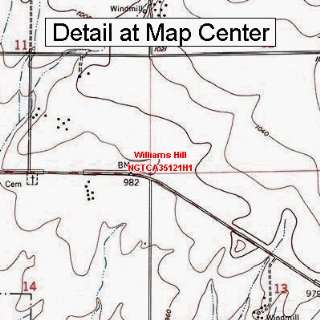  USGS Topographic Quadrangle Map   Williams Hill 