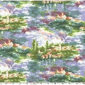  45 Wide Monets Countryside Vista Periwinkle/Green 