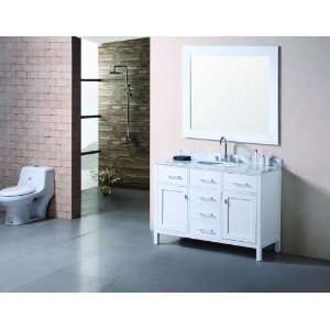  Design Element London 48â? Bathroom Vanity   Pearl White: Home 
