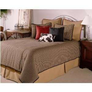 8pc Southern Textiles Woolrich Heritage Check Beige Contemporary King 