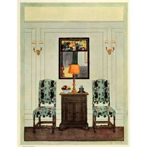  1923 Print Home Interior Decoration Design Furniture Jack 