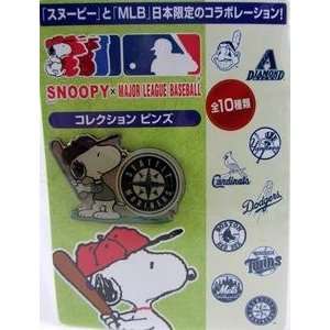   SNOOPY CLOISONNE PIN SEATTLE MARINERS   NORICO 2005 