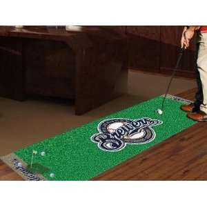  Exclusive By FANMATS MLB   Milwaukee Brewers Golf Putting 