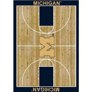  Michigan Wolverines NCAA Homecourt Area Rug by Milliken: 7 