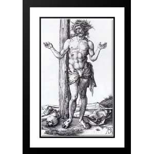 Durer, Albrecht 28x40 Framed and Double Matted Man Of Sorrows With 