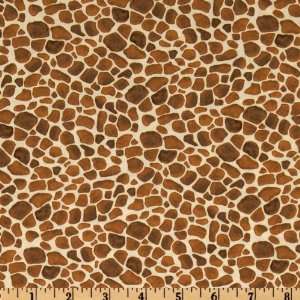   Time Giraffe Brown/Cream Fabric By The Yard Arts, Crafts & Sewing