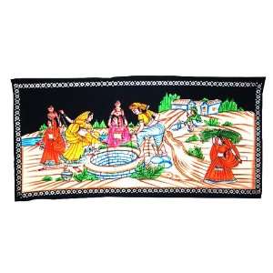  Indian Rural Culture Wall Hanging Tapestry WHG02581