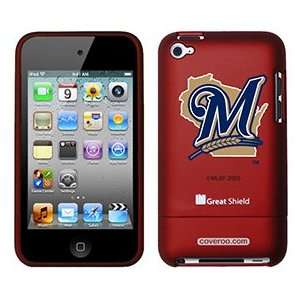  Milwaukee Brewers M in Blue on iPod Touch 4g Greatshield 