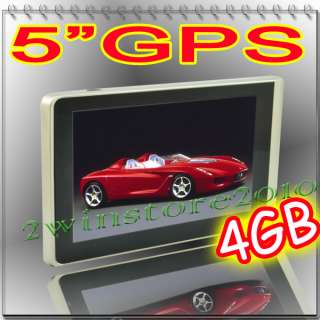 Fashion 5.0 nav car GPS navigation Touch Screen MP3 4G  
