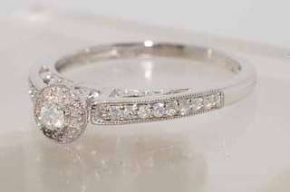 Sz7.25 Diamond Ring 0.20ctw Sterling Silver Promise/Engagement  