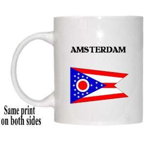 US State Flag   AMSTERDAM, Ohio (OH) Mug 
