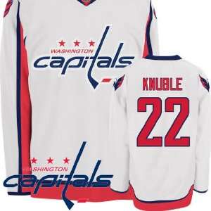   Capitals Authentic NHL Jerseys Mike Knuble AWAY White Hockey Jersey