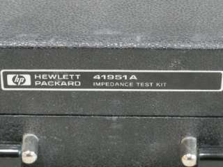 HP HEWLETT PACKARD 41951A IMPEDANCE TEST KIT  