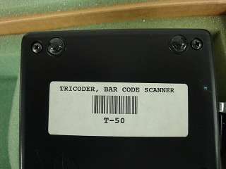 WORTHINGTON DATA SOLUTIONS TRICODER MODEL#T 50 BAR CODE SCANNER. DATA 