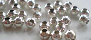 BULK! 800 x 4mm Silver Plated Round Spacer Beads  F04M3  