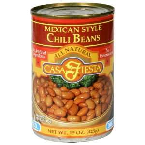 Casa Fiesta, Mexican Style Chili Li Bn, 15 Ounce (12 Pack):  