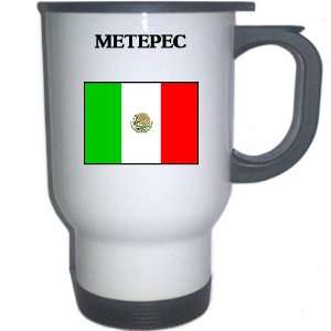  Mexico   METEPEC White Stainless Steel Mug Everything 