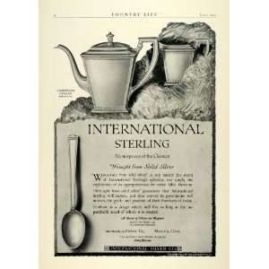  Ad International Silver Pantheon Design Teapot Set Sterling Meriden 