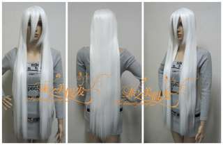 New cosplay white straight Ancient costume Inuyasha wig+gift  