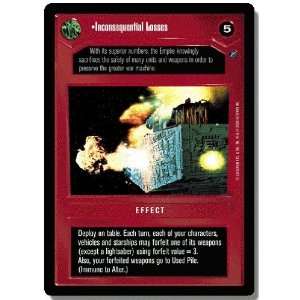   Wars CCG Death Star 2 II Common Inconsequential Losses Toys & Games