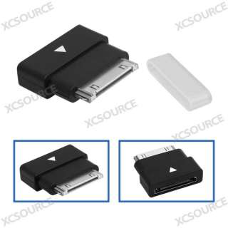 Dock Extender 30 pin Adapter BLACK Male to Female for iPod iPhone 4S 
